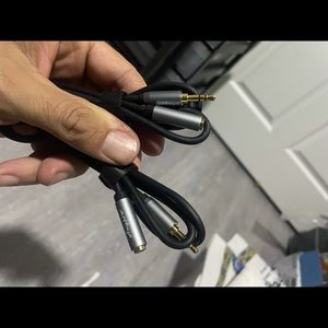 Headphone extension cords 2 pc new